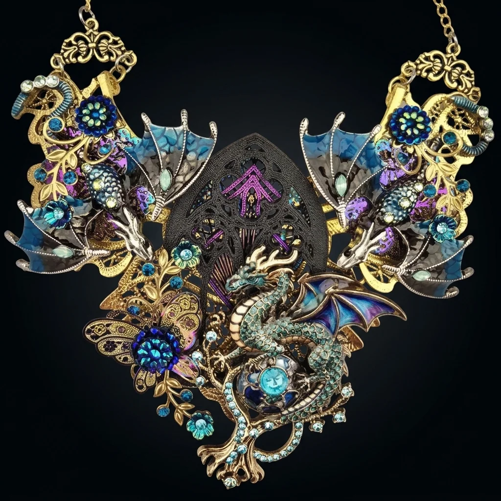 Handcrafted statement jewellery piece