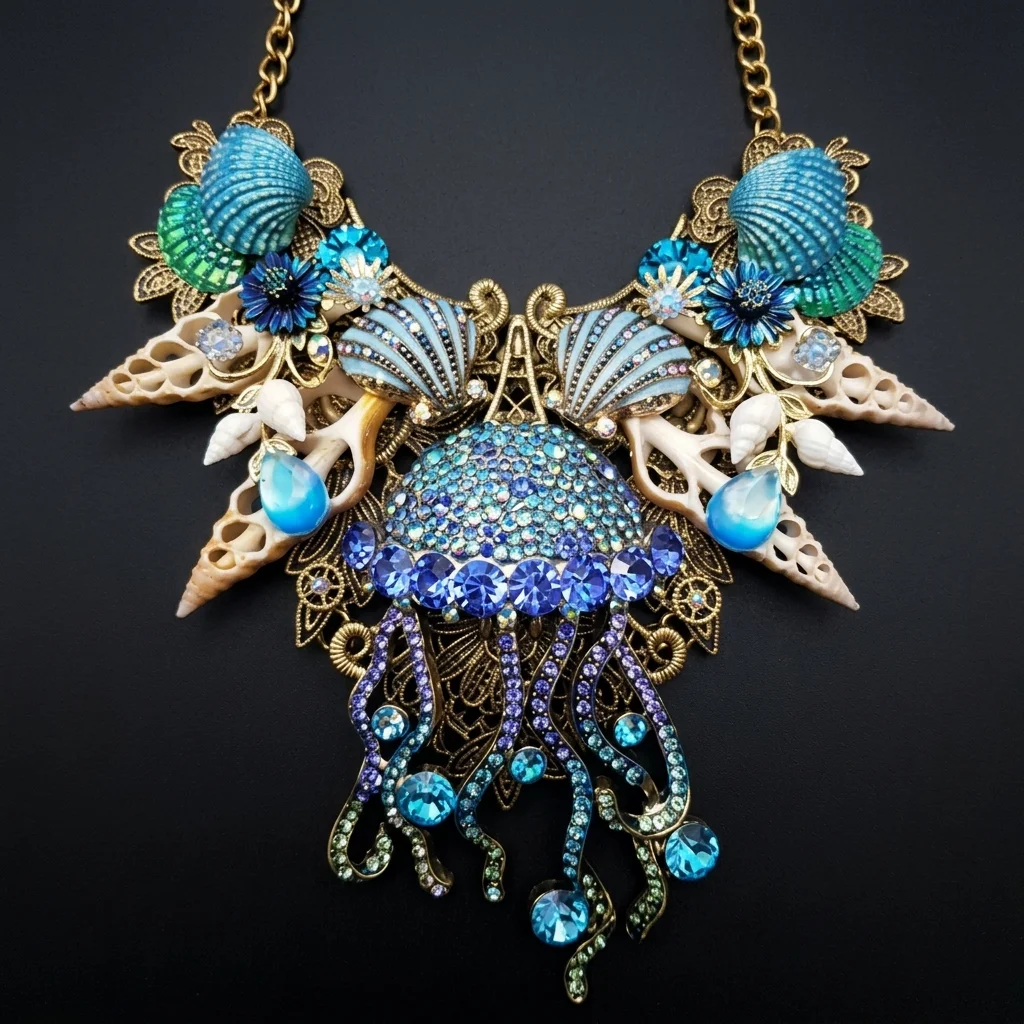 Handcrafted statement jewellery piece