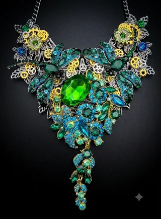 Handcrafted statement jewellery piece