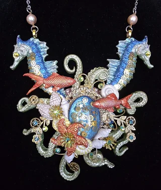 Handcrafted statement jewellery piece