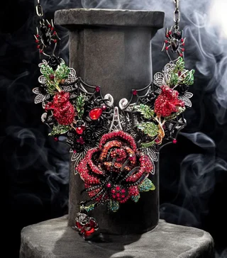 Handcrafted statement jewellery piece